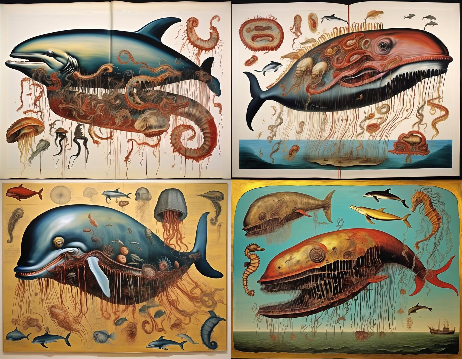 Disgraceful Meaty Hybrid: Whale, Dolphin, Jellyfish Monster