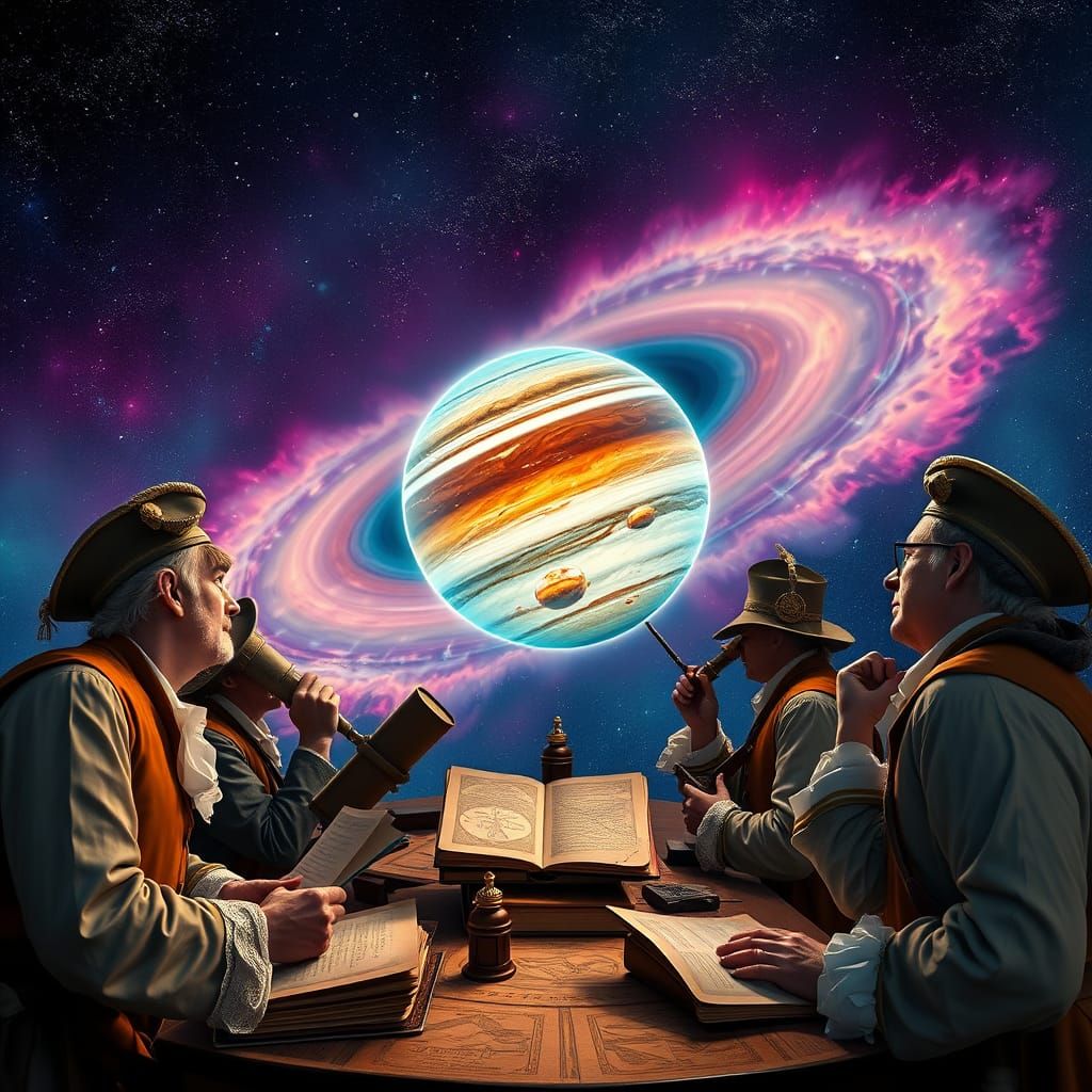 Jupiter Unveiled: 18th Century Astronomers Marvel at Celesti...