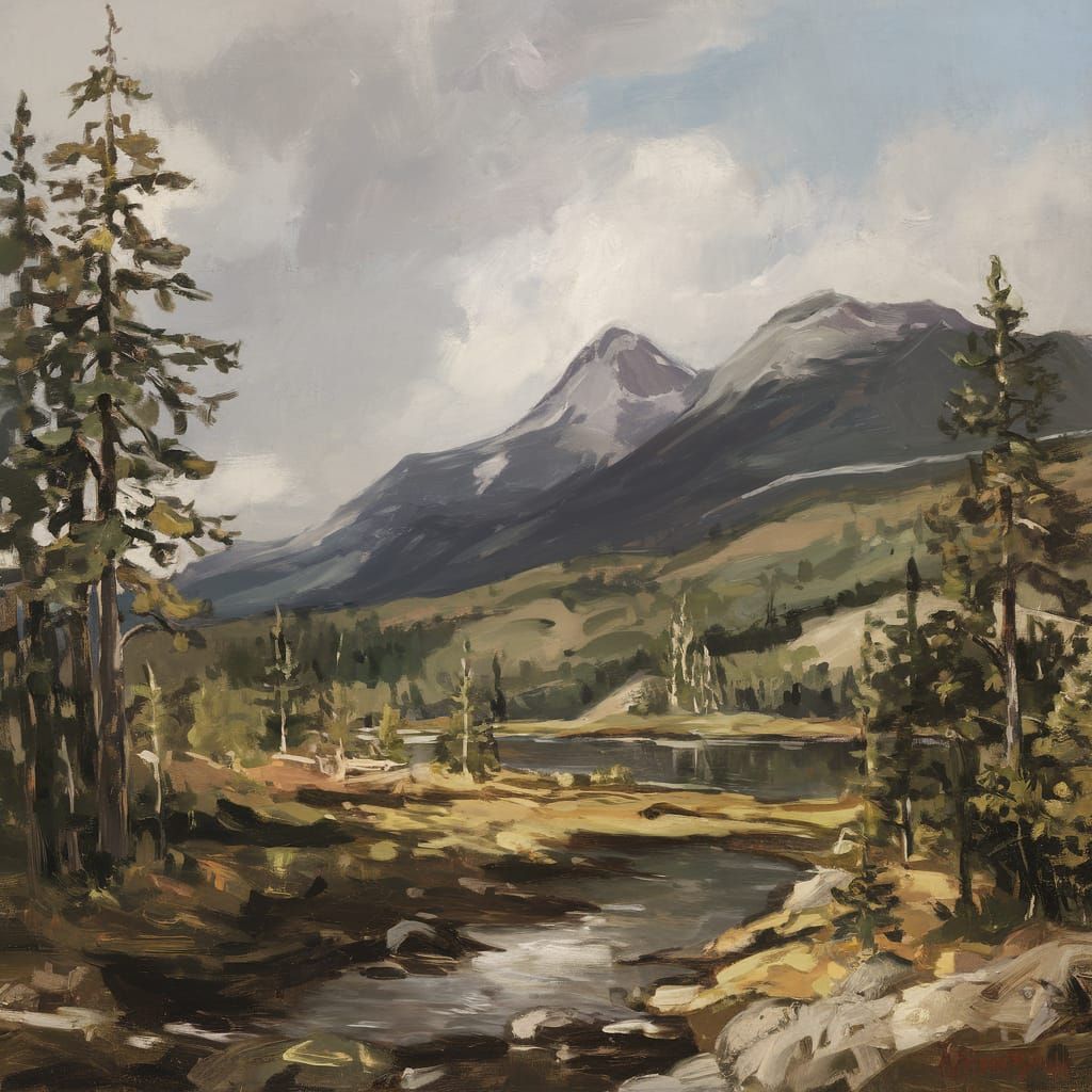 Finnish Landscape in Fauvist Style