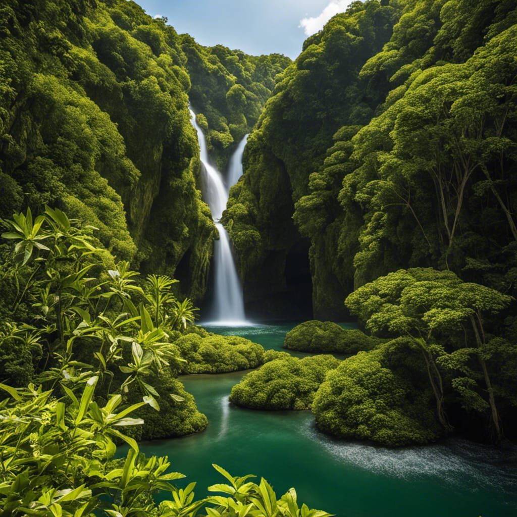 Godlike Human-Mangrove Hybrid in Sci-Fi Scene