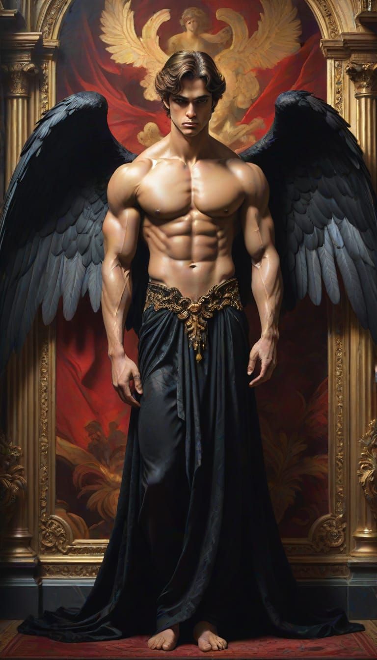 Classical Angel Falls: A Muscular Fallen Angel in Luxurious ...