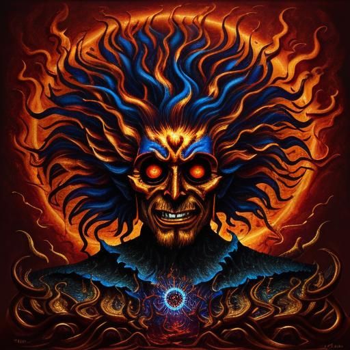 Fiery Hands and Wizards in Surreal Dark Fantasy