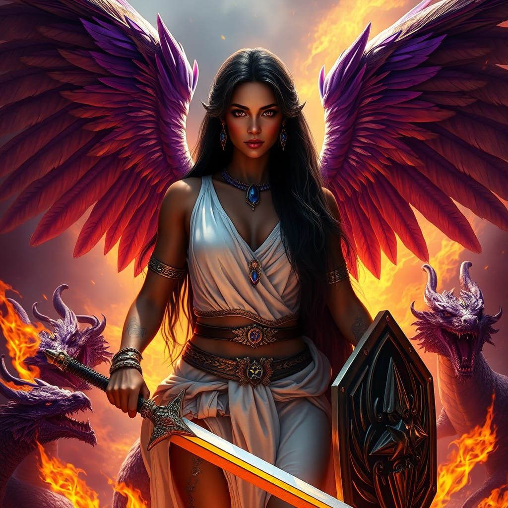 Dark Fantasy Goddess: Ishtar Reigns Supreme with Elegance an...
