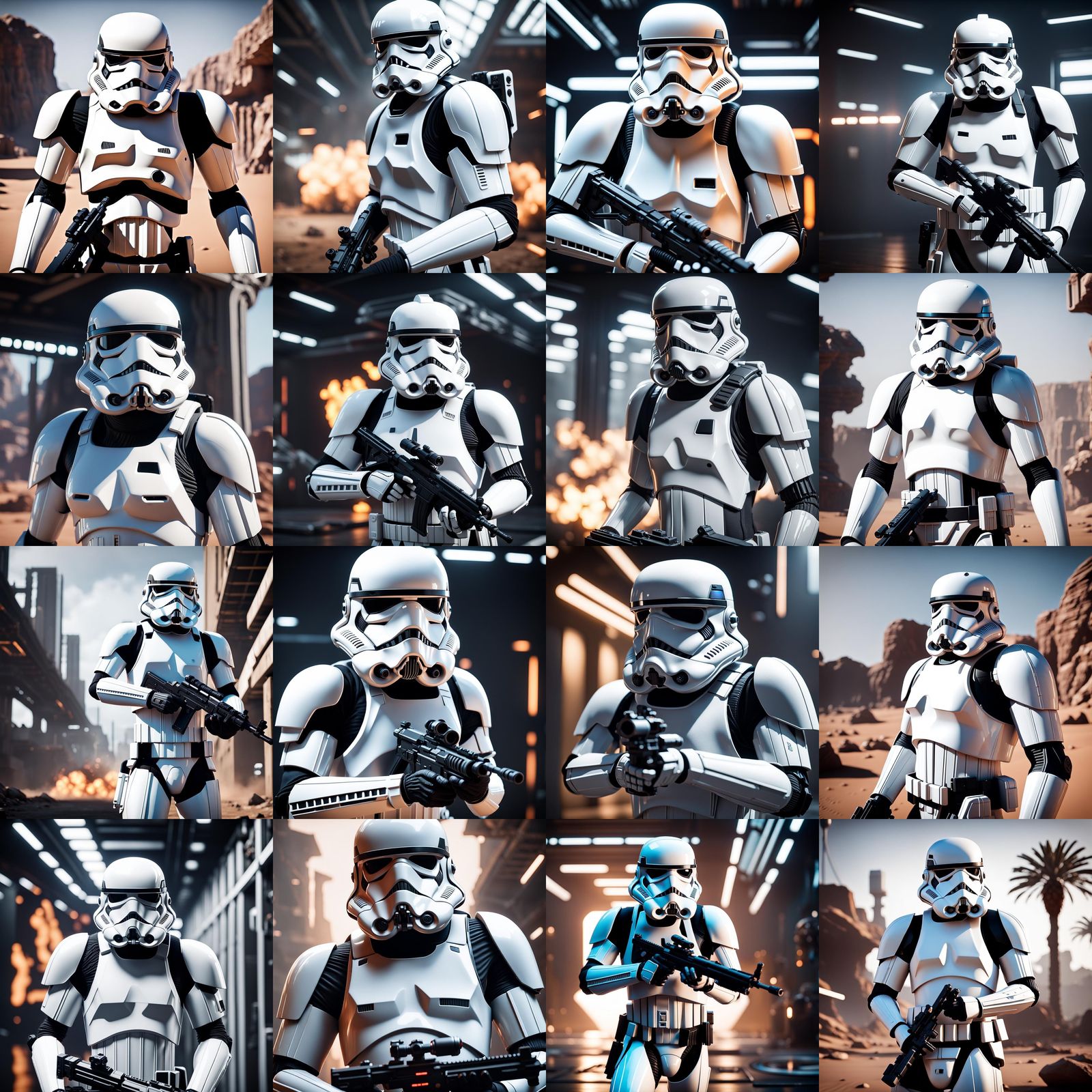 Stormtrooper in 3D Cinematic Style