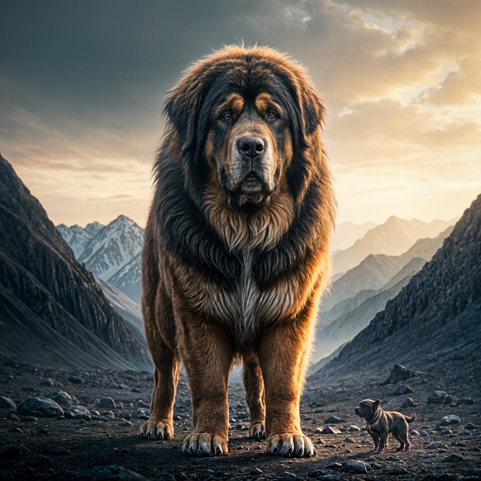 Tibetan Mastiff and Great Dane Crossbreed