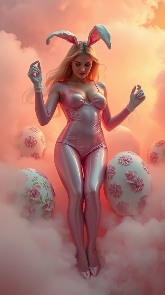 Gorgeous Blonde Woman Gives Birth to Giant Easter Eggs in Dr...