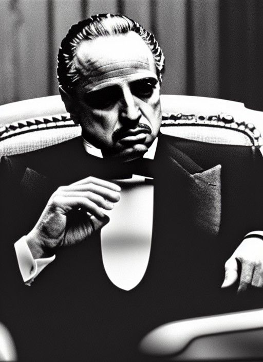 Marlon Brando as The Godfather: Digital Art