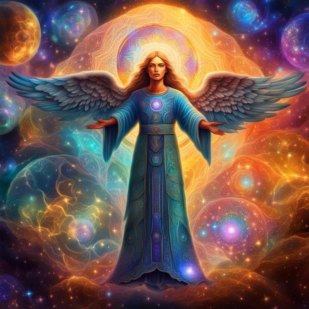 Astral Servitor for Angelic Workings, Holographic Illustrati...