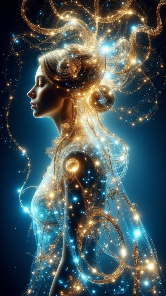 <lora:Fairy Lights:1.0> <lora:Exquisite Flux:1.0> the veil s...