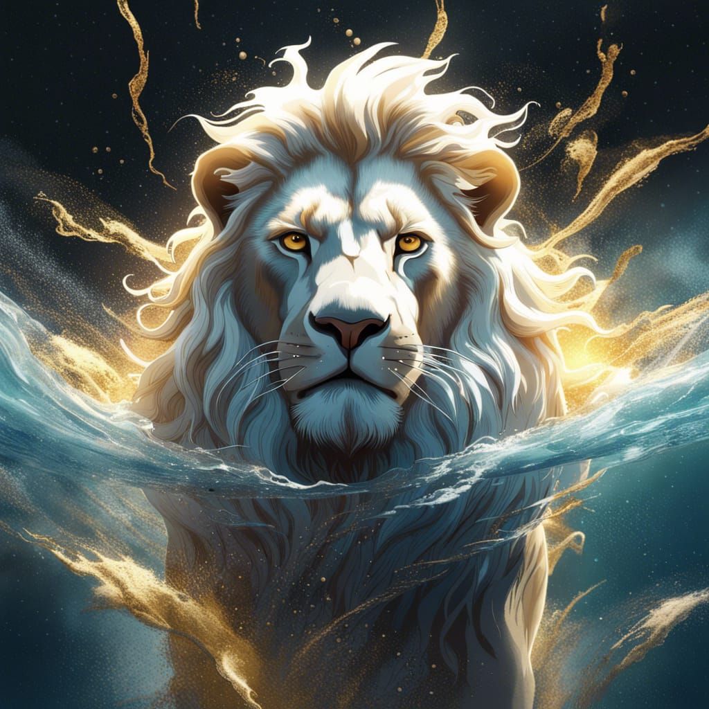 Fierce Lion Fantasy Portrait