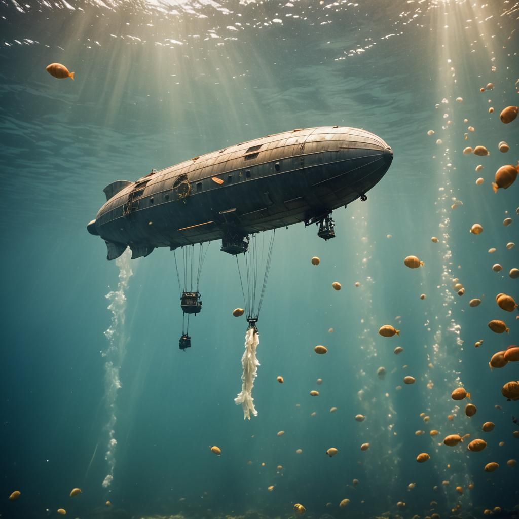 Zeppelin at the Bottom of the Sea Photography