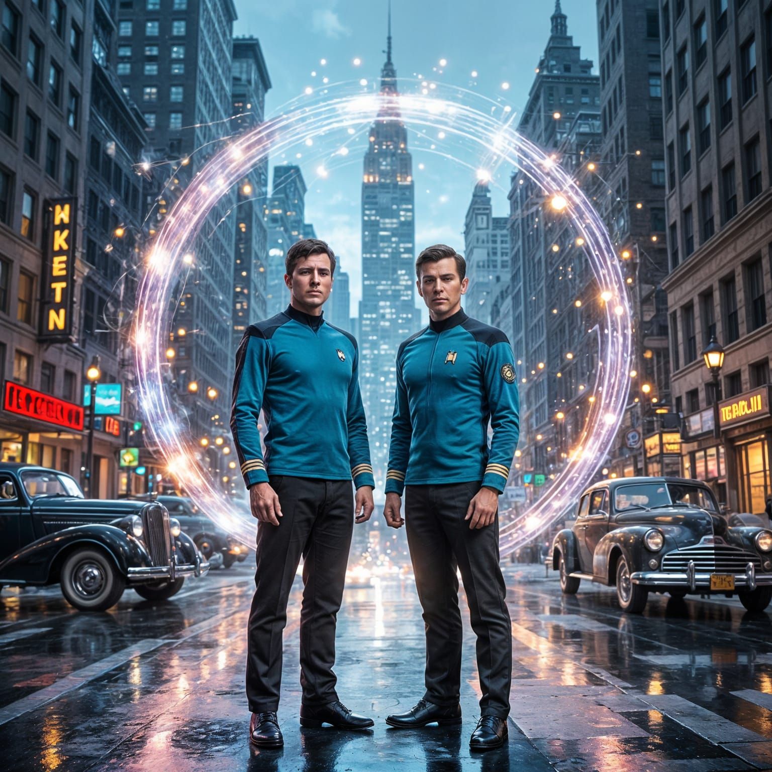 Kirk and Spock Visit 1930s New York