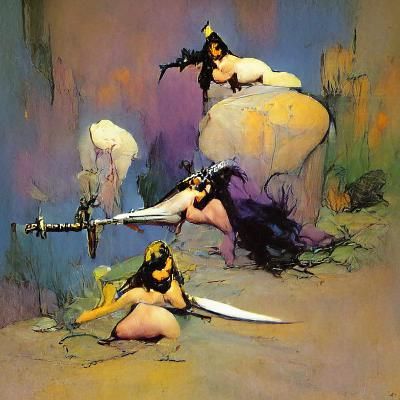 Fantasy Warrior Woman with Sword