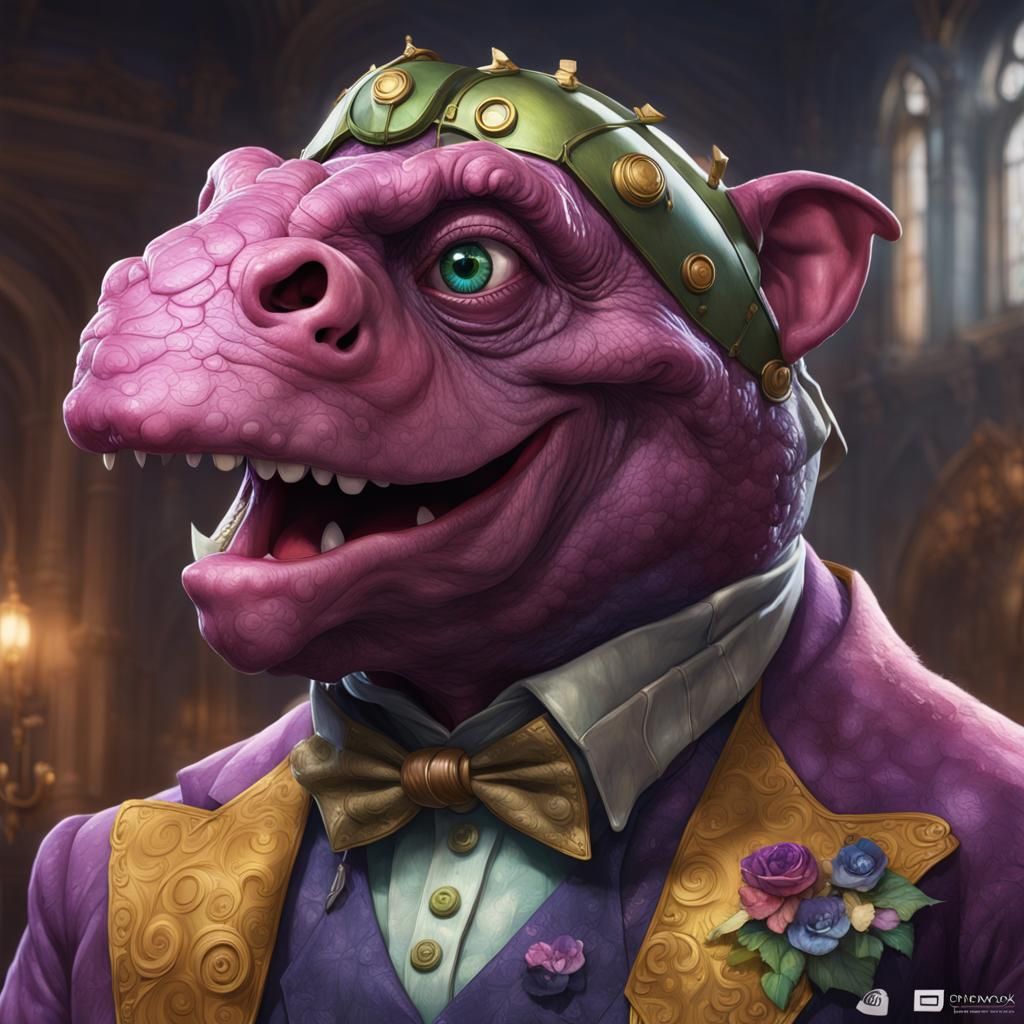 Barney Google Portrait in Artstation Style