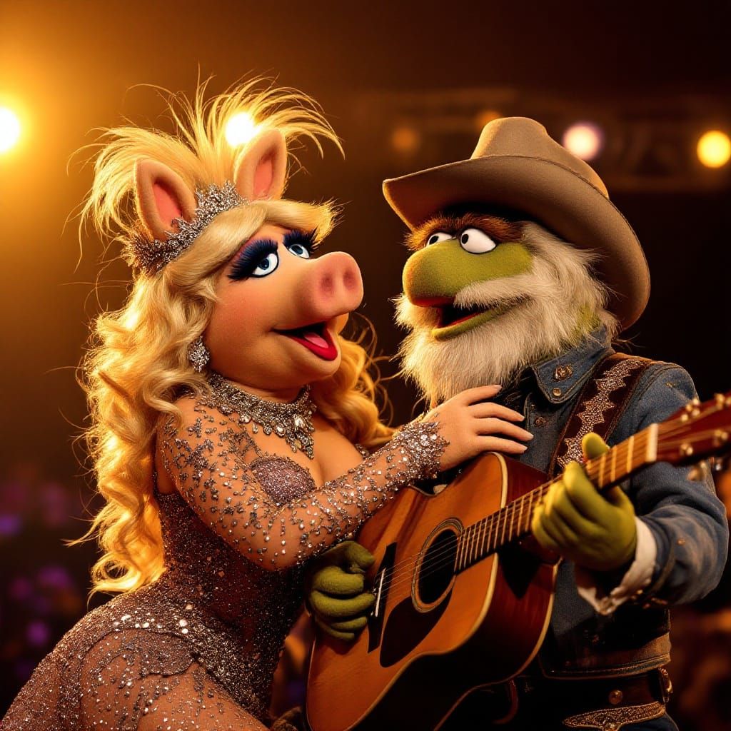 Country Divas in the Spotlight: Miss Piggy and Kermit's Gran...