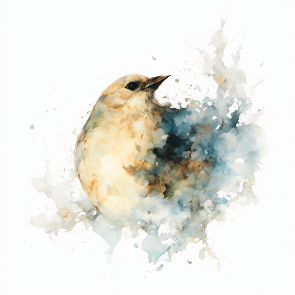 Alcohol Ink Bird with Macabre Melody
