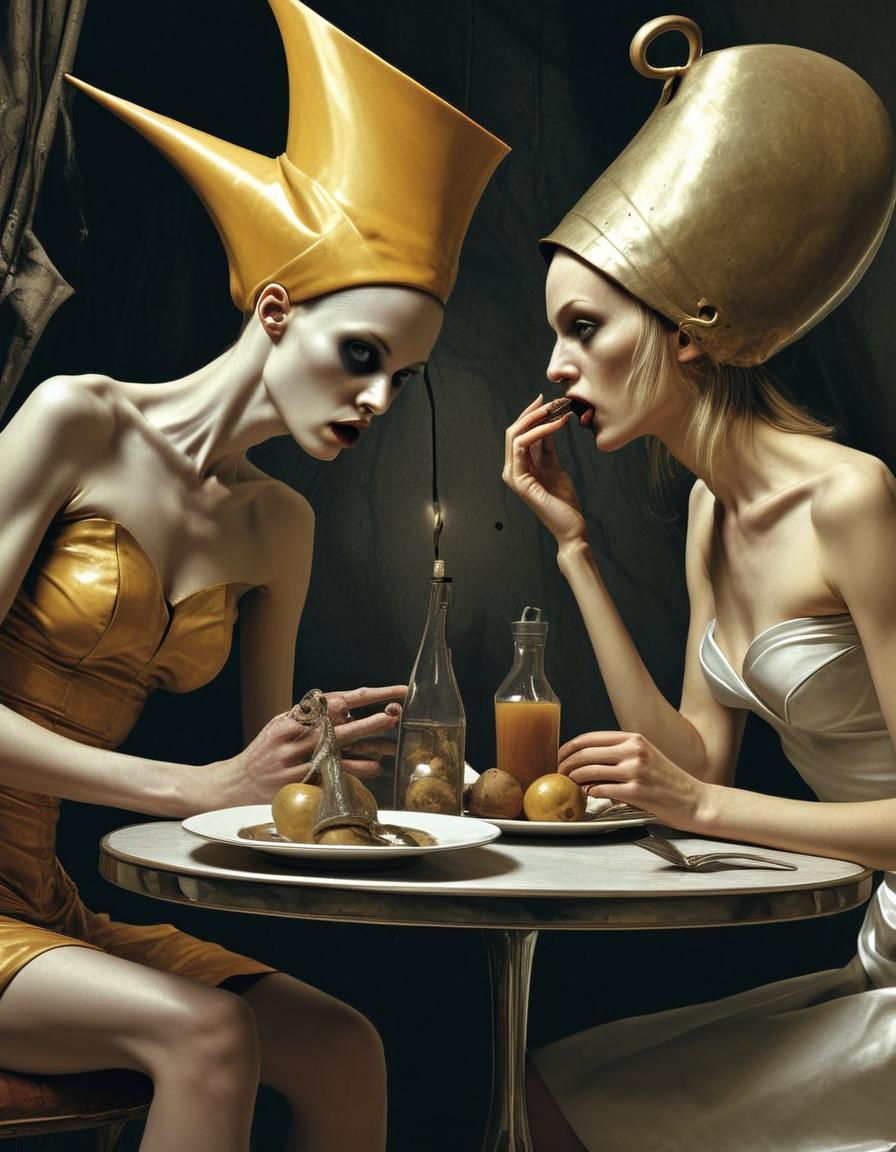 Abstract Portraits of 1950s Life: Hyperrealistic Photography