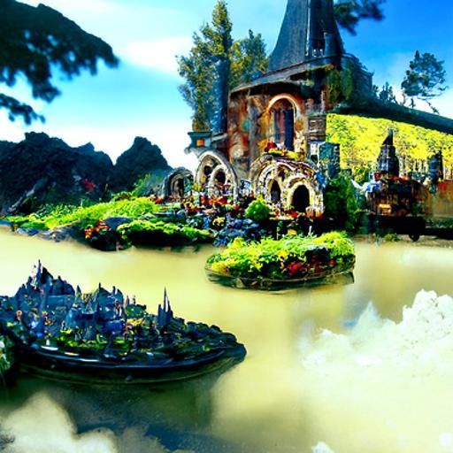 Mirrored Fairy Worlds in Ethereal Fantasy Style