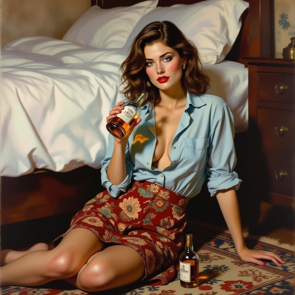 Hangover Portrait in the Style of Classic Masters