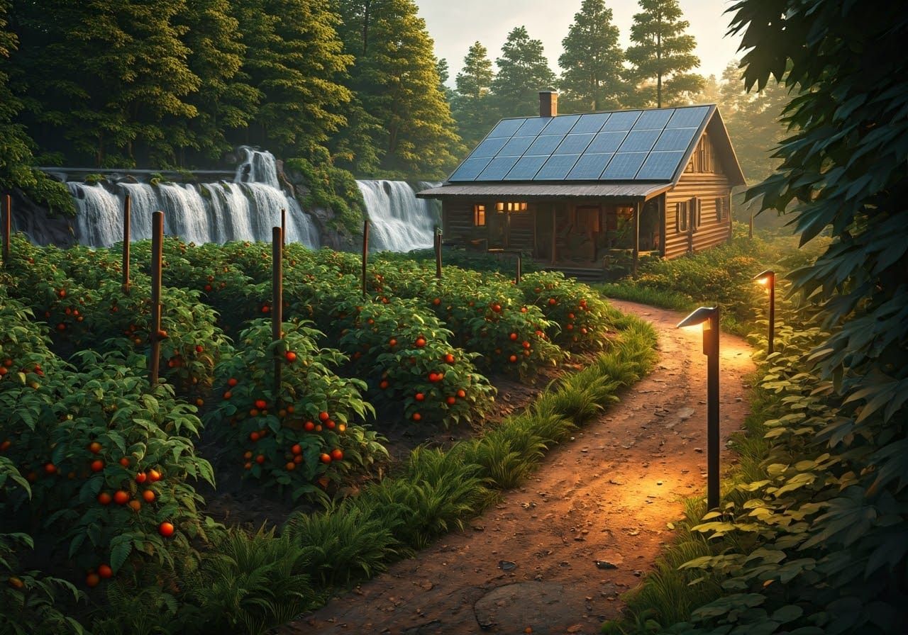 Rustic Self-Sustaining Home Amidst Nature's Paradise