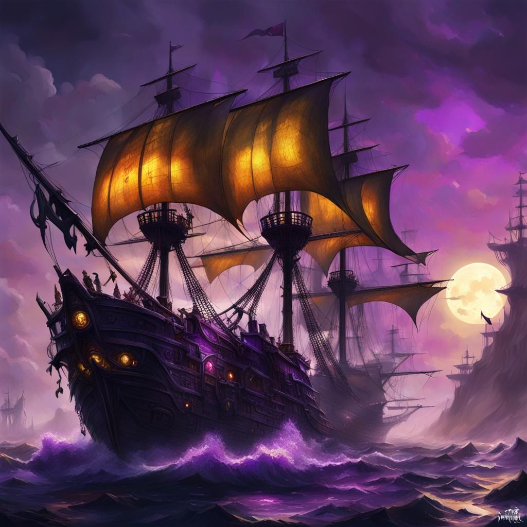 Epic Shadow Assassin Pirate Ship Battle