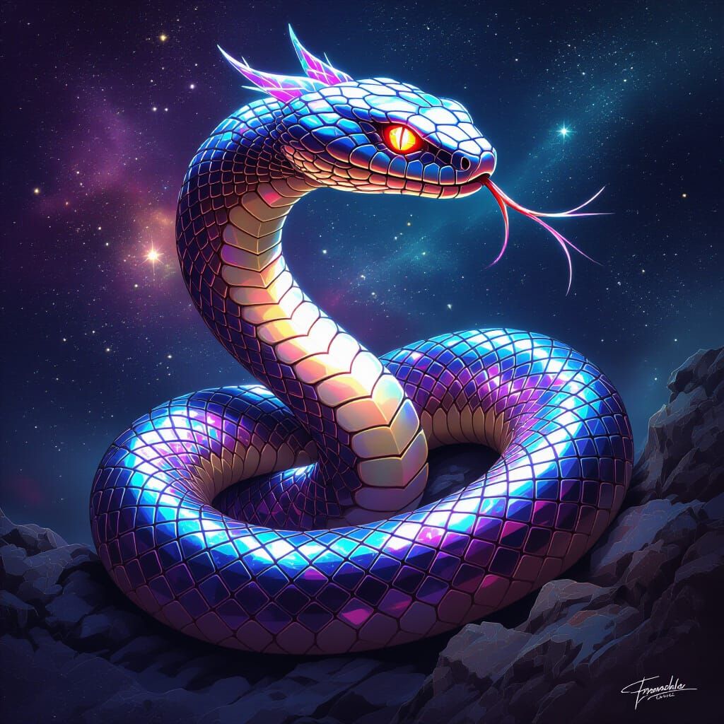 Ruby Diamond Star Guardian Rattlesnake in Power Ranger Color...