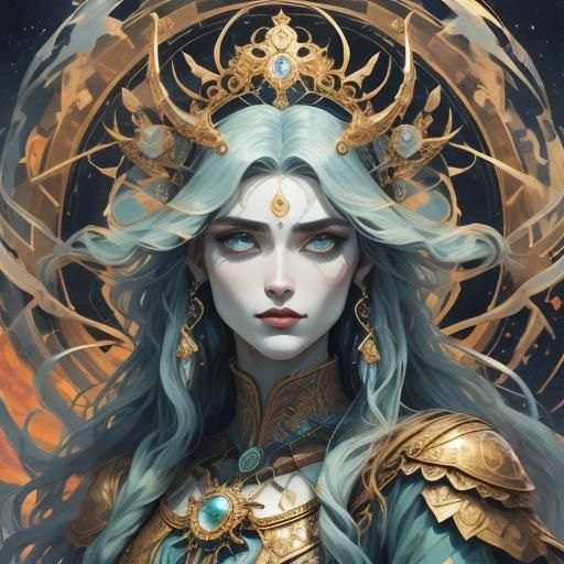 Cynosure in Flowing Ink with Violet Accents