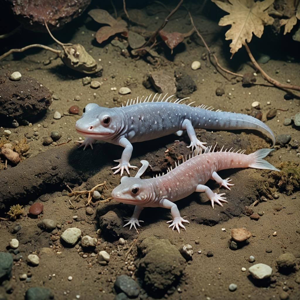 Cinematic Axolotl Portrait: Ambystoma Mexicanum
