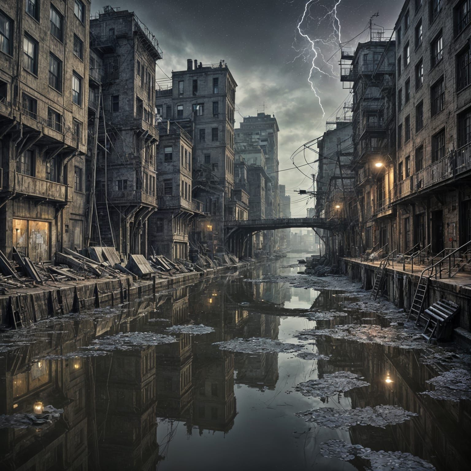 Well, I'm standing by a river but the water doesn't flow
It ...