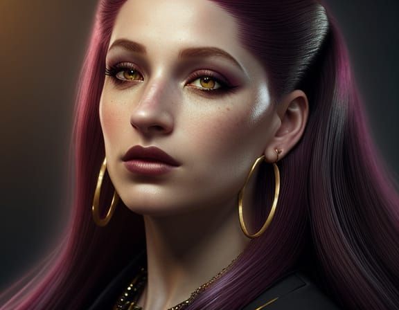 Glamorous Fantasy Character Digital Matte Painting