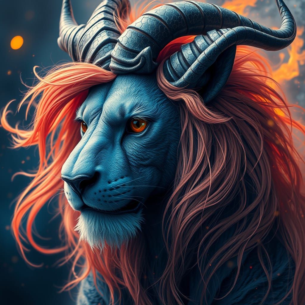 Spectral Chimera in Midnight Blue and Coral