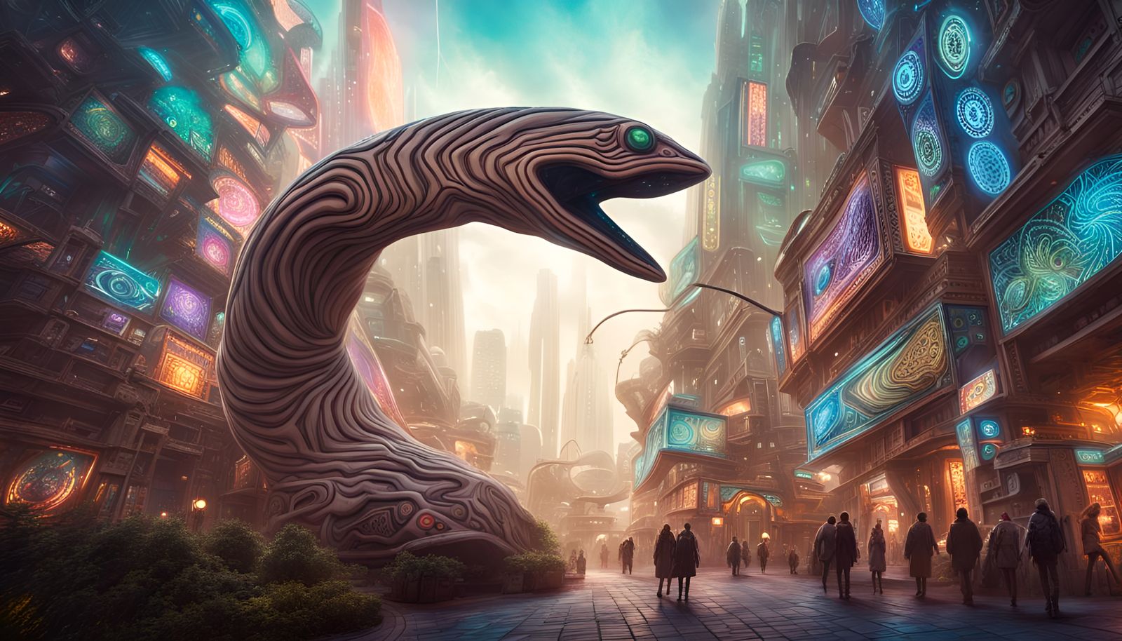Sandworm Attacks Tree of Life Cyberpunk City
