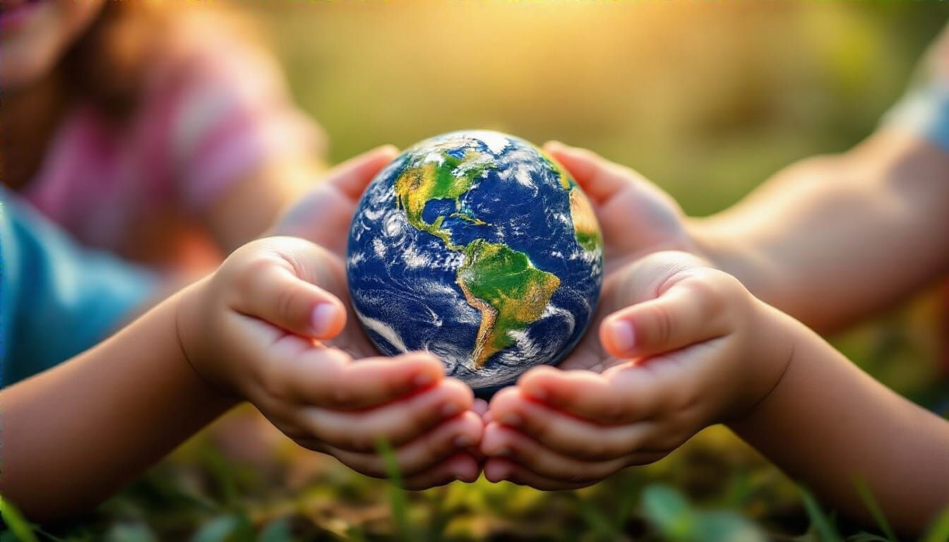 Children Hold Earth: Hope for the Future