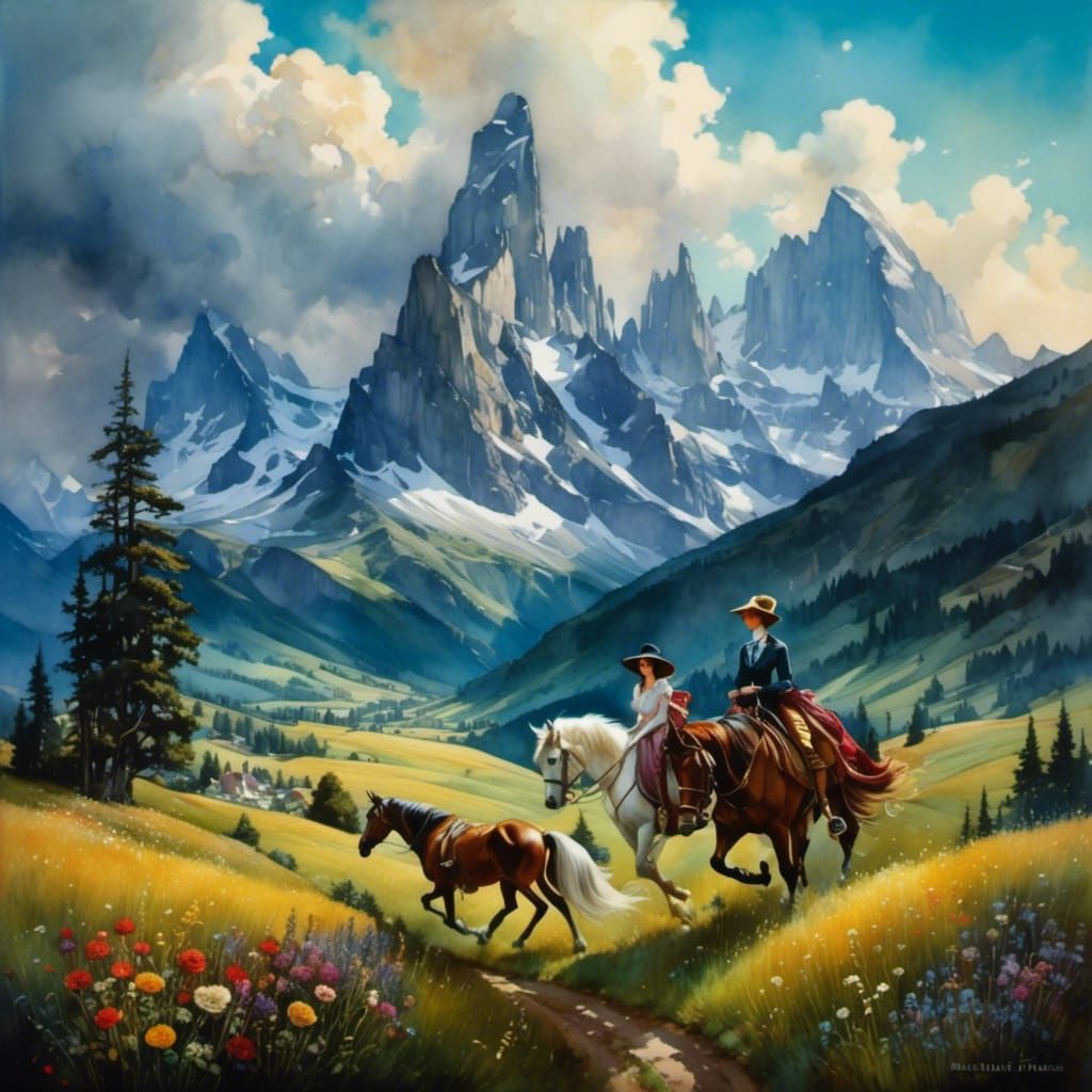 Enchanting Journey to the Past in Oil Painting