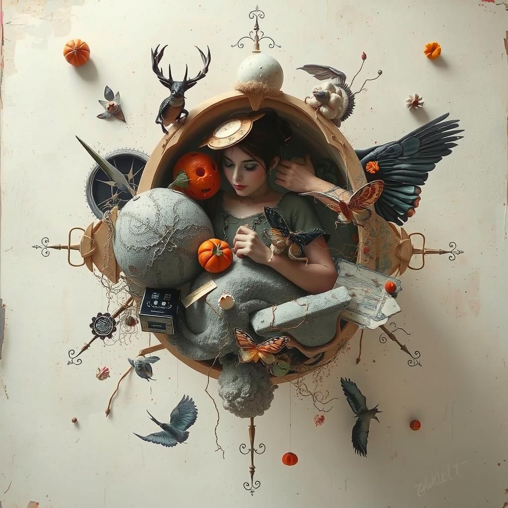 Scorpion in Desolate Asylum: Distressed Photo