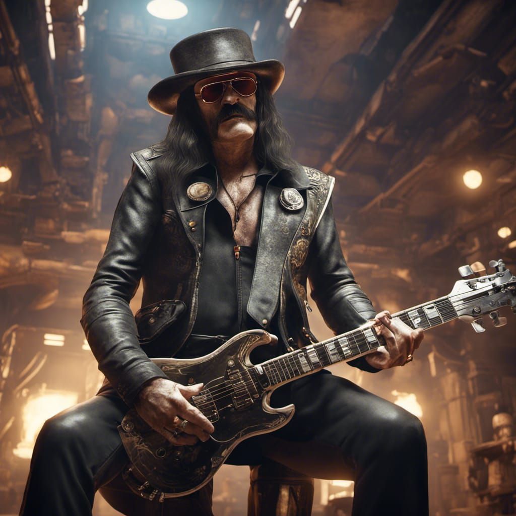 Lemmy Rocks the Mos Eisley Cantina: 3D Render