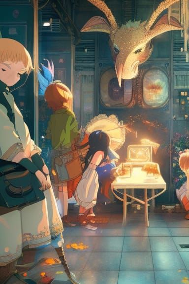 Anime Key Visual by Studio Ghibli and Shinkai