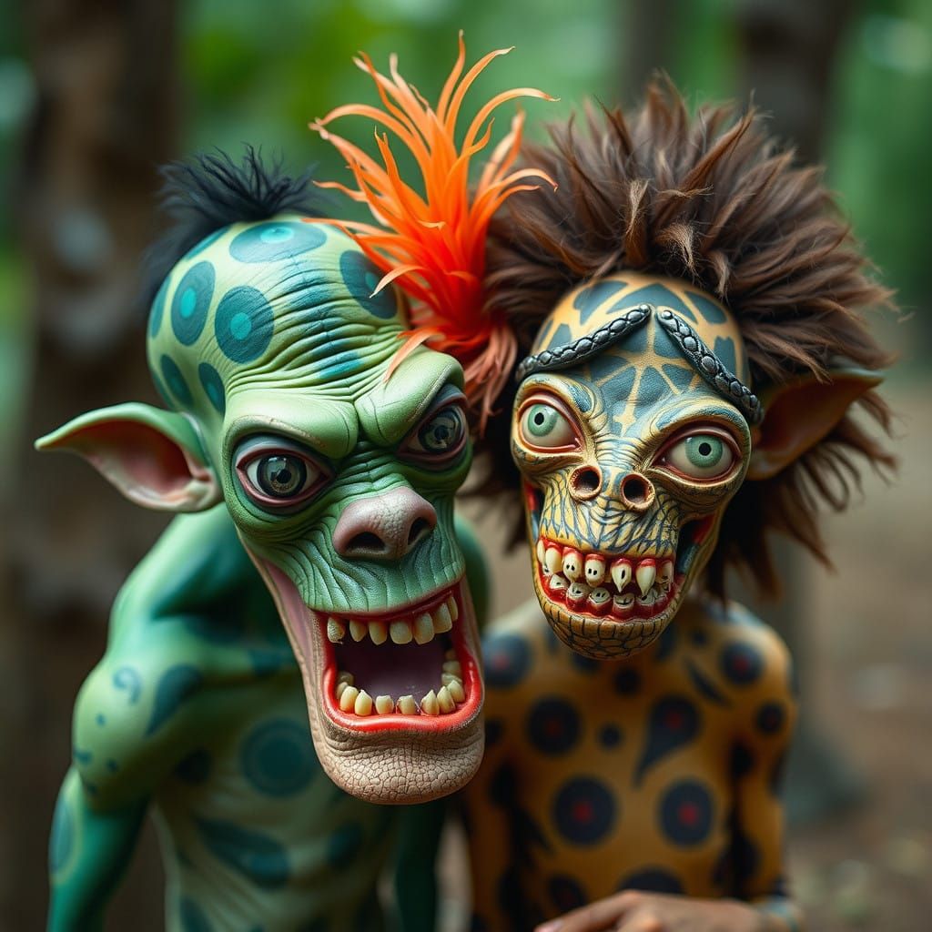 Vintage Cartoon Freaks in Whimsical Wildlife Photography