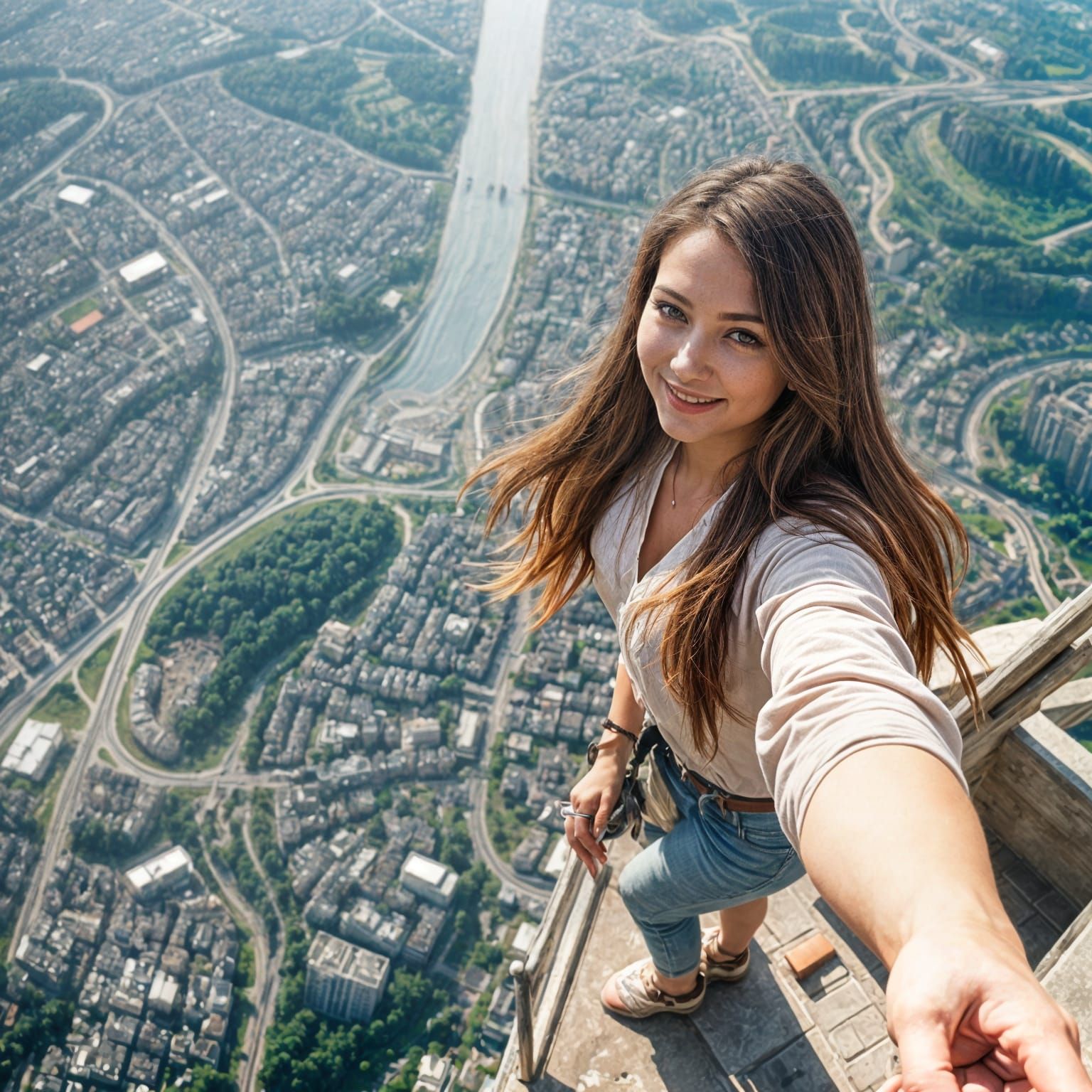 Fearless Beauty Stares Down the Abyss in a Tower