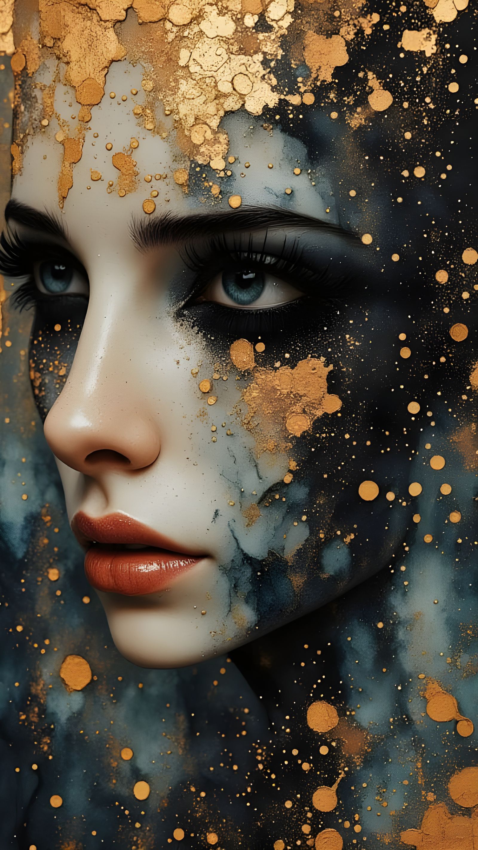 Portrait of Ethereal Duende in Whimsical Filigree