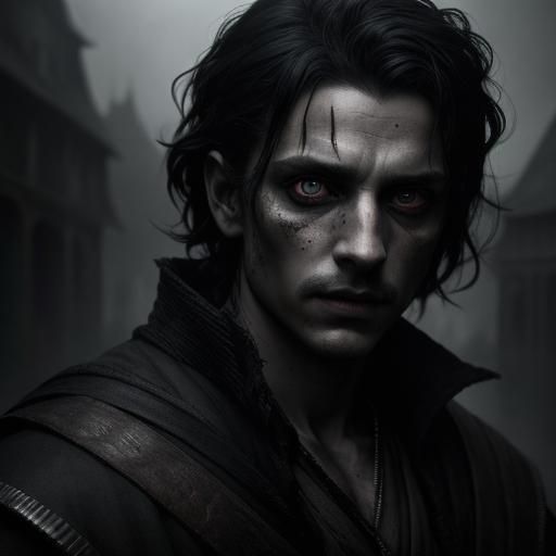 Personification of Violence in Medieval Portrait