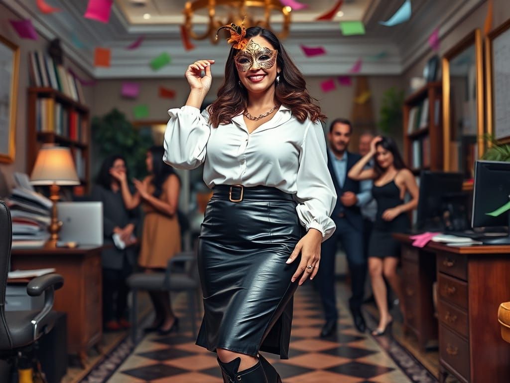 Watercolor Portrait of Egyptian Woman Celebrating