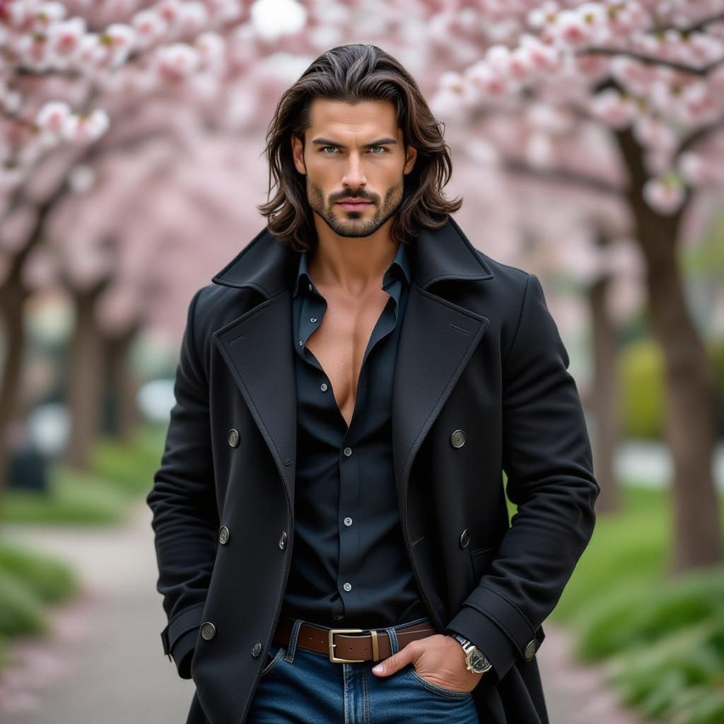 Springtime Hero in Jeans Coat