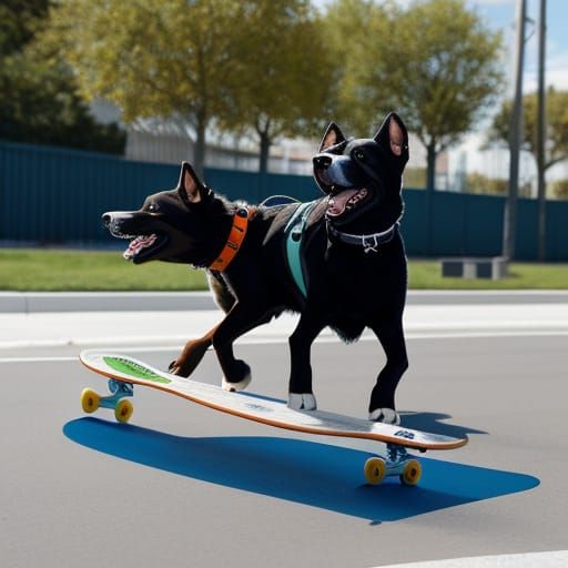 Cute Canines Shredding on Skateboards