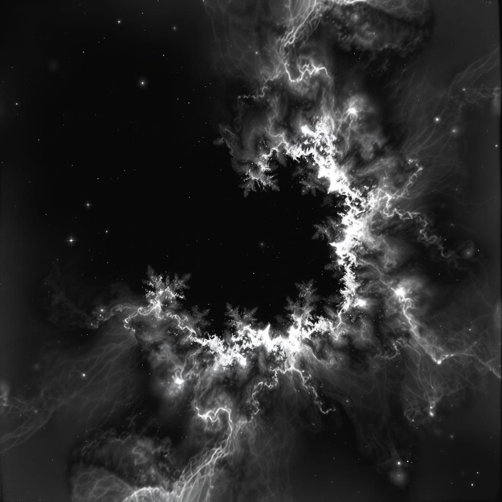 Cosmic Fractal in Midnight Storm