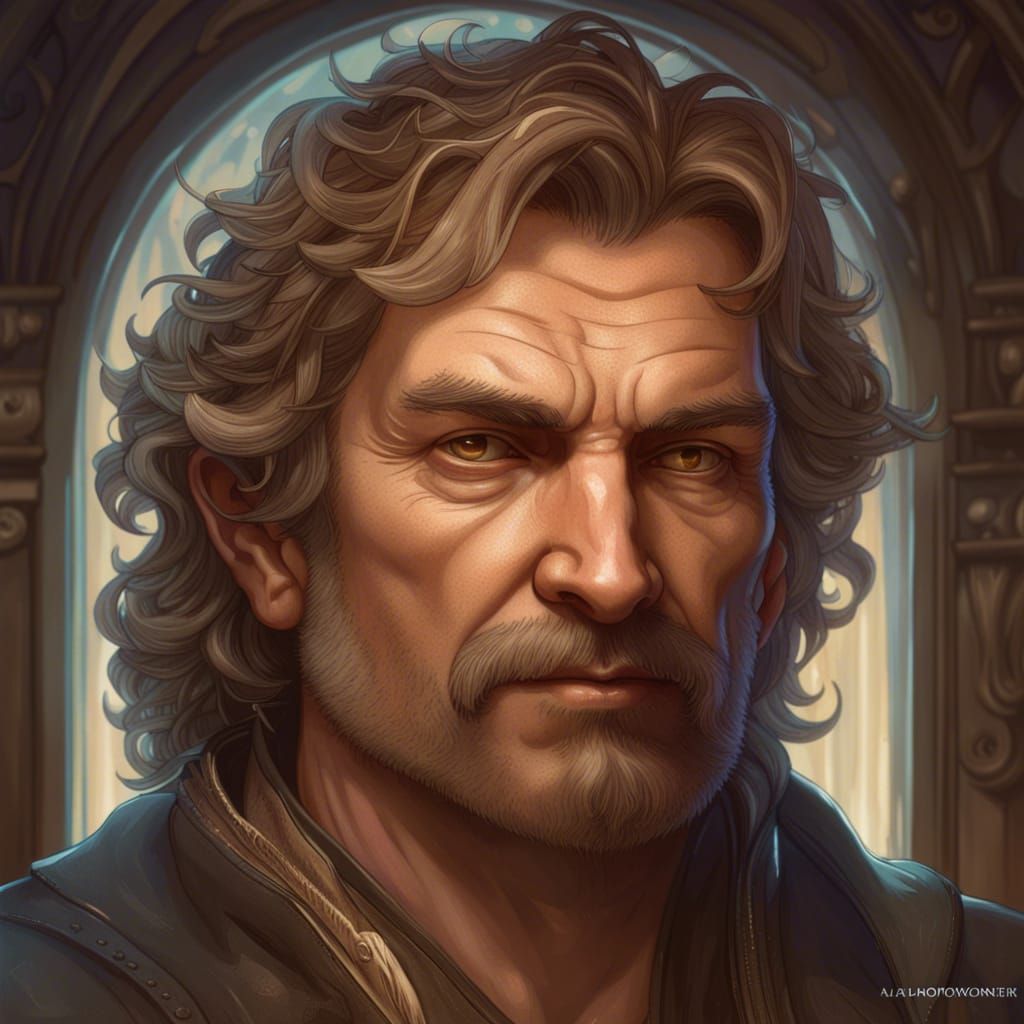 Realistic Portrait of a Fantasy Toolmaker in Unreal Engine