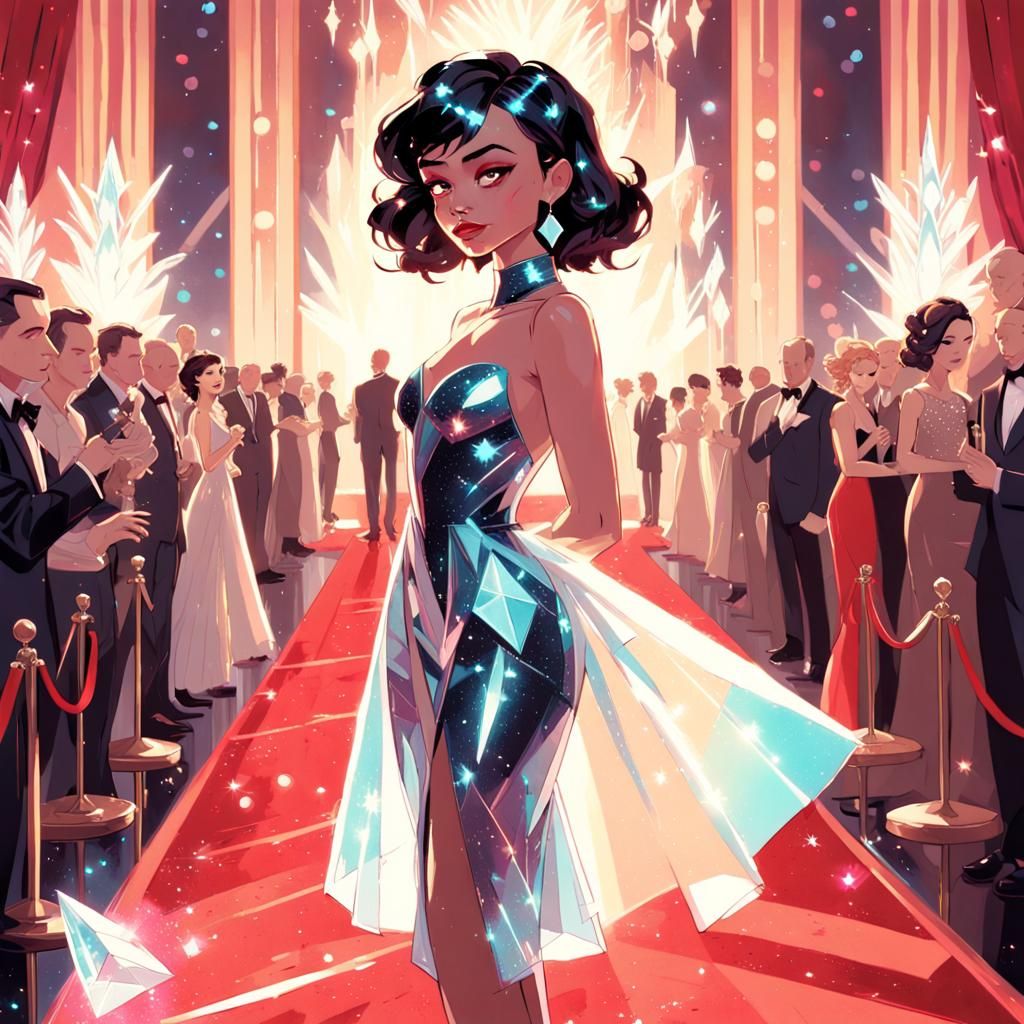 Fantasy Red Carpet Event, Digital Painting