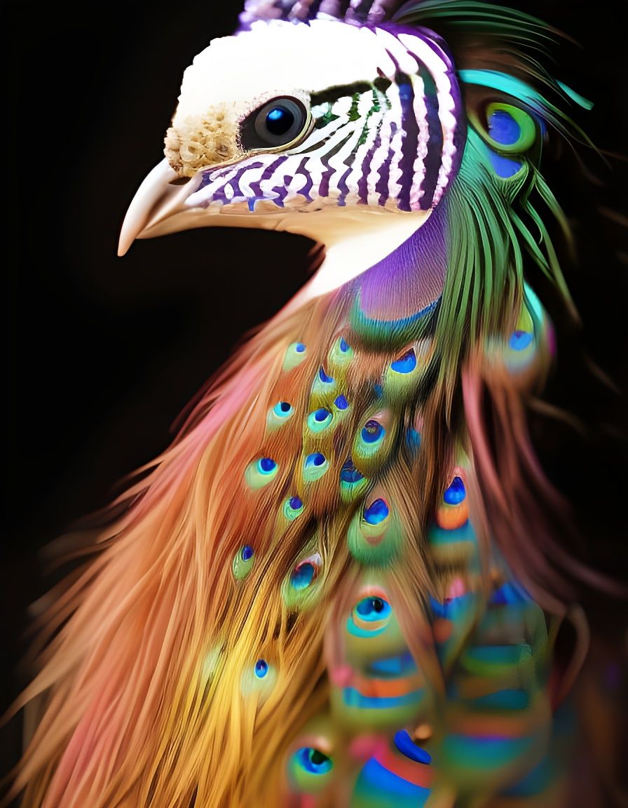 🦚Peacock Parrot Hybrid🦜