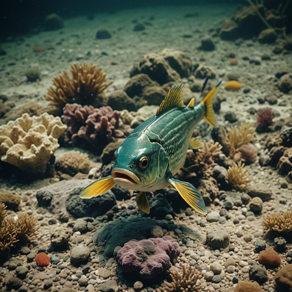 Cute Fish in Cinematic Film Style