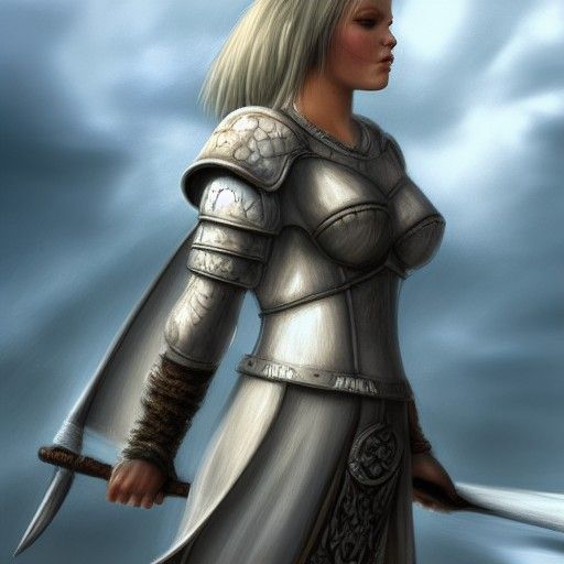 Female Fantasy Warrior in Hyperrealism